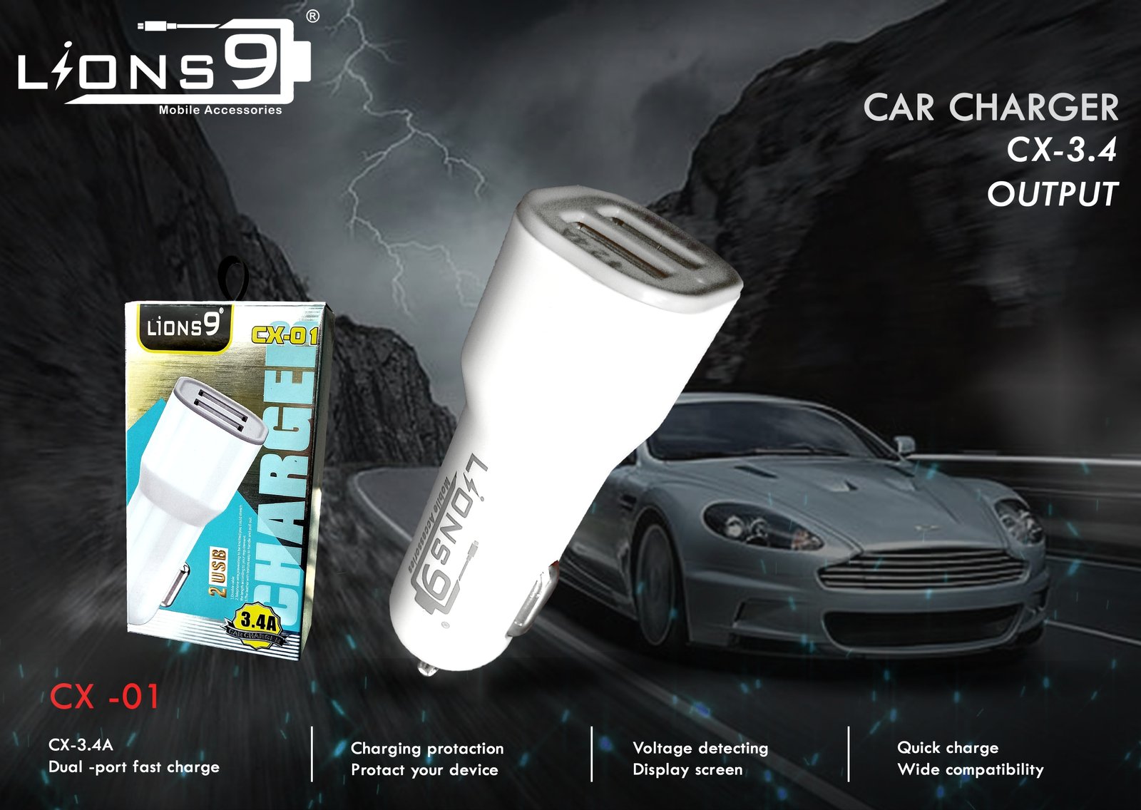 3.4 AMP CAR CHARGEAR